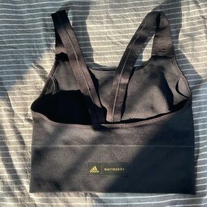 Adidas X Marimekko Black Aeroknit Sports Bra sz M NWT